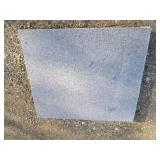 37 x 41" granite slab with polished...