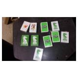 10 packages of new old stock playin...