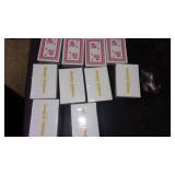 10 new old stock playing cards...