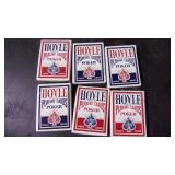 6 new old stock hoyle official poke...