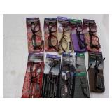 10 pair Readers Glasses - various s...