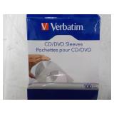 Verbatim 100 ct CD/DVD Sleeves...
