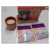 Starbucks, Candle, and Rug Grips in...