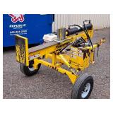 PowerTek Gasoline-Powered Log Splitter | Trailered (Yellow)