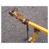 PowerTek Gasoline-Powered Log Splitter | Trailered (Yellow)