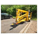 2015 Haulotte Biljax Single Axle 2-Person Boom Man Lift Trailer