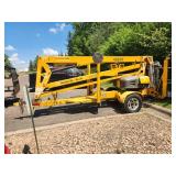 2015 Haulotte Biljax Single Axle 2-Person Boom Man Lift Trailer