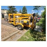 2015 Haulotte Biljax Single Axle 2-Person Boom Man Lift Trailer