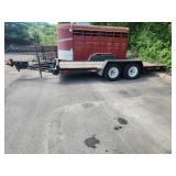 2006 Redi Haul Trailers Dual Axle Tilt Bed Flatbed Utility Trailer