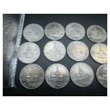 Seventeen BU Bicentennial Kennedy Half Dollars