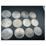 Seventeen BU Bicentennial Kennedy Half Dollars