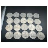 Twenty Bicentennial Kennedy Half Dollars