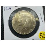 1964 90% Silver Kennedy Half Dollar