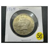 1964 90% Silver Kennedy Half Dollar