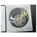 Fourteen Mixed Date and Mint Silver Barber Quarters