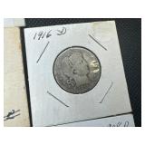 Fourteen Mixed Date and Mint Silver Barber Quarters