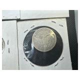 Fourteen Mixed Date and Mint Silver Barber Quarters