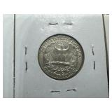 Nine Silver Washington Quarters all 1930s and 1940s