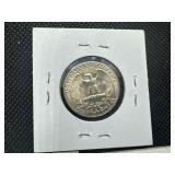 Nine Silver Washington Quarters all 1930s and 1940s