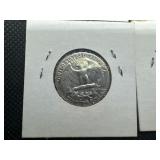 Eight Silver Washington Quarters all 1950s and 1960s