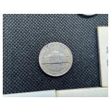 Nine Jefferson Nickels- 5 Marked "BU" When Purchased - 1946-S, 1953-S, 1954, 1958,  and 1961, and 4 1939 Jefferson Nickels.