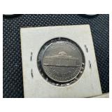 Nine Jefferson Nickels- 5 Marked "BU" When Purchased - 1946-S, 1953-S, 1954, 1958,  and 1961, and 4 1939 Jefferson Nickels.