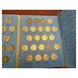 Nearly Complete Set of 55 Jefferson Nickels From 1940 through 1961  in a Whitman Album - Includes all 11 Silver War Nickels!