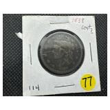 1838 Large Cent