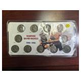 Complete Set of 11 Silver War Nickels