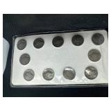 Complete Set of 11 Silver War Nickels