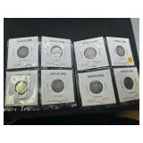 Eight Silver Barber Dimes - two each of 1903, 1907, 1911, and 1916