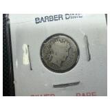 Eight Silver Barber Dimes - two each of 1903, 1907, 1911, and 1916