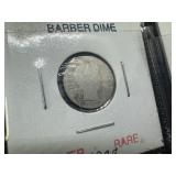 Eight Silver Barber Dimes - two each of 1903, 1907, 1911, and 1916