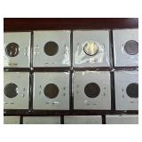 Twenty Eight Carded Earlier Date Lincoln Wheat Cents and two sets of BU 1943 PDS Steel Cents (34 Coins in all)