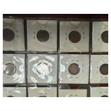 Twenty Eight Carded Earlier Date Lincoln Wheat Cents and two sets of BU 1943 PDS Steel Cents (34 Coins in all)