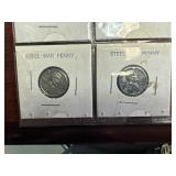 Fifteen Mostly Very High Grade1943 Steel Cents:  6  1943-Ps and three 3-coin 1943 PDS sets.