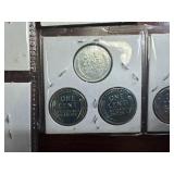 Fifteen Mostly Very High Grade1943 Steel Cents:  6  1943-Ps and three 3-coin 1943 PDS sets.