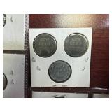 Fifteen Mostly Very High Grade1943 Steel Cents:  6  1943-Ps and three 3-coin 1943 PDS sets.