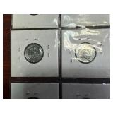 Fifteen Mostly Very High Grade1943 Steel Cents:  6  1943-Ps and three 3-coin 1943 PDS sets.