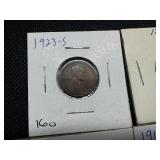 Ten Early and Better Date Lincoln Wheat Cents - (3) 1909; 1909 VDB, 1911-D, 1913-D, 1913-S, 1922-D, 1923-S and 1929-S - Greysheet Value for these coins at G4 is $36.25