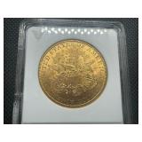 1893 Gold Liberty Head $20.00 Double Eagle Coin (0.9675 Oz. of Gold) - ANACS AU Details
