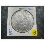 1880 Morgan Silver Dollar - Marked AU When Purchased