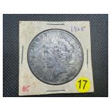 1925 Peace Silver Dollar