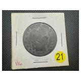 Better Date 1893 Silver Barber Half Dollar