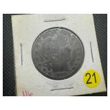Better Date 1893 Silver Barber Half Dollar