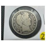 1903 Silver Barber Half Dollar