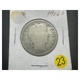 1906-D Barber Half Dollar