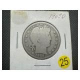 1908-O Barber Half Dollar