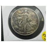 1942-D Walking Liberty Silver Half Dollar