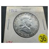 1952 Franklin Silver Half Dollar